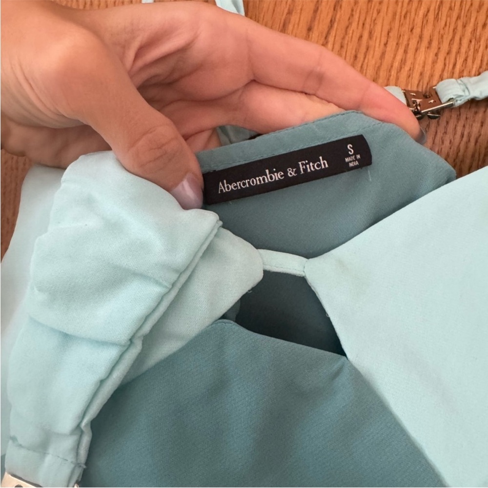 Abercrombie & Fitch Teal Open-Back Maxi Dress - Picture 6 of 8